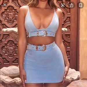 2 piece baby blue